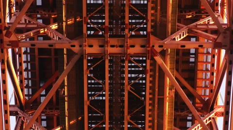 Traffic Under Bridge Stock Footage 60992176