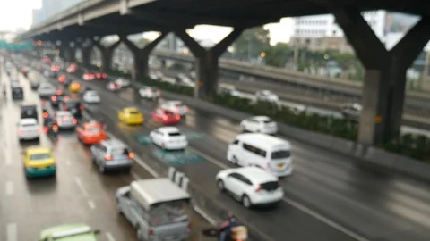 Traffic under Tollway Stock-Footage 108263727