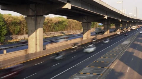 Traffic Video Slow Shutter Effect 스톡 동영상 285161392