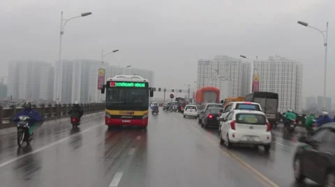Traffic in viet nam Stock Footage 56080365