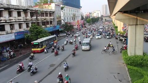 Traffic in viet nam Stock Footage 56081056