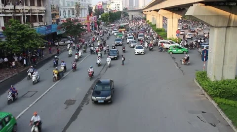 Traffic in viet nam Stock Footage 56081062