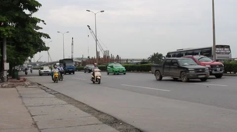 Traffic in viet nam Stock Footage 56081579