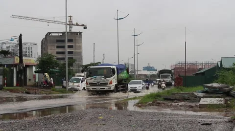 Traffic in viet nam Stock Footage 56081675