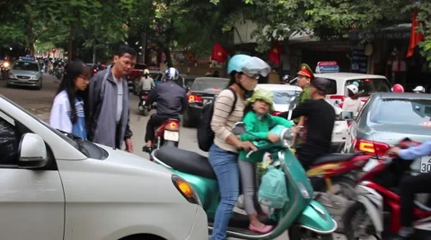 Traffic in viet nam Stock Footage 58625691
