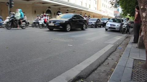 Traffic in viet nam Stock Footage 58626087
