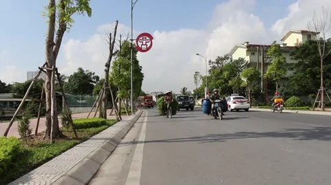 Traffic in viet nam Stock Footage 58626157