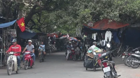 Traffic in viet nam Stock Footage 58626332