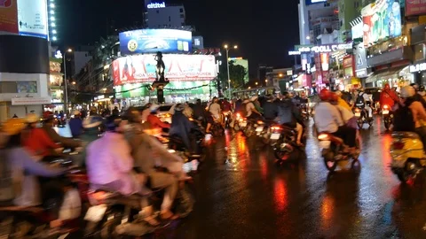 Traffic in Vietnam Stock Footage 101688211