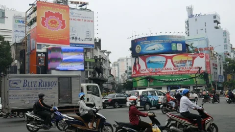 Traffic in Vietnam Stock Footage 102481882