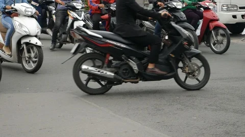 Traffic in Vietnam Stock Footage 102482019
