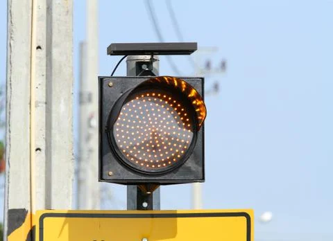 Traffic warning light Stock Photos