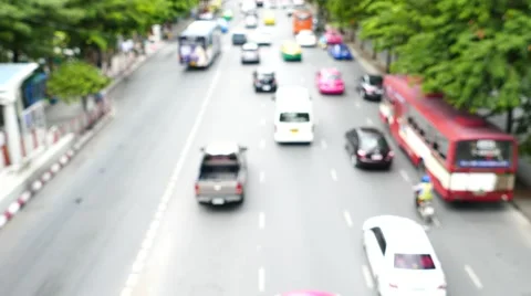 Traffic was flowing. Stock-Footage 54131154