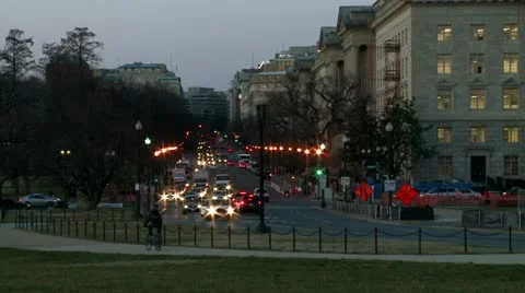 Traffic in Washington DC 7 Stock Footage 10819181