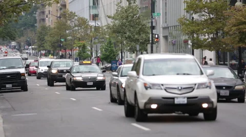 Traffic in Washington D.C Stock Footage 57117049