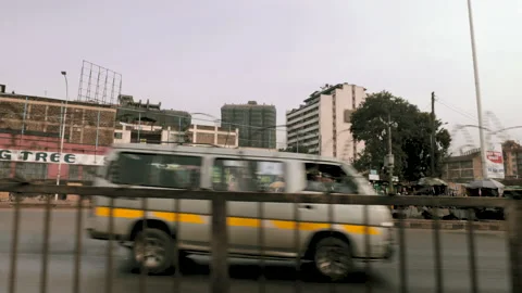 Traffic within Nairobi CBD area Stockbeeldmateriaal 136473726