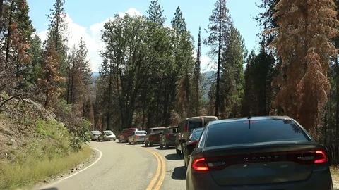 Traffic - Yosemite Video stock 97391765