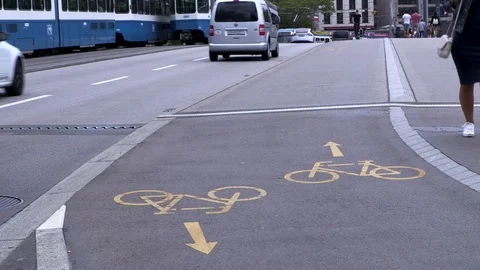 Traffic in Zurich 스톡 동영상 114839549