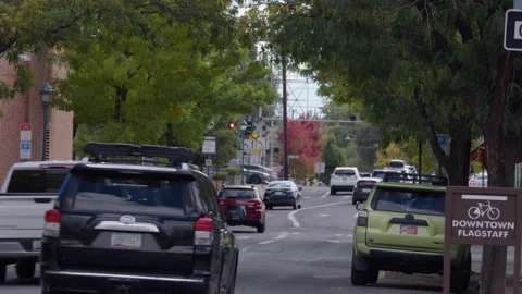Traffic,Fall,Flagstaff-2 Video stock 225935905