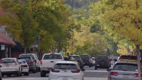 Traffic,Fall,Flagstaff Video stock 225934928