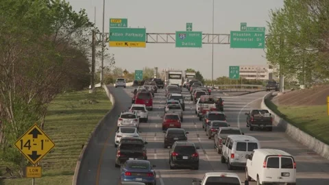TrafficJam HoustonTX Stock Footage 303978414