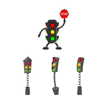 Trafficlight Stock Illustration