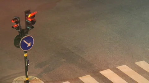 Traffik Intersection in Stockholm Stock Footage 397727
