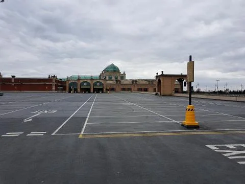 Trafford Centre empty upper carpark due to coronavirus Stock Photos