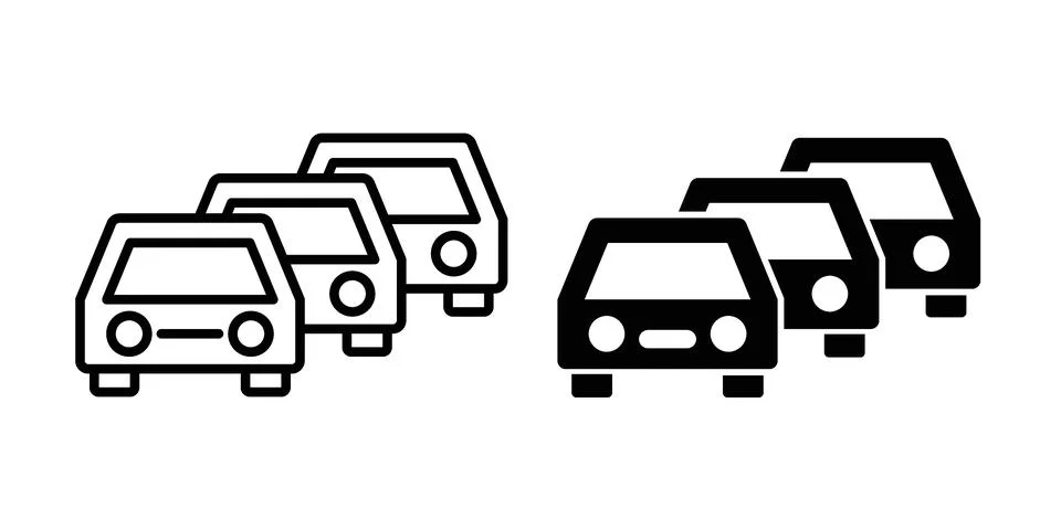 Trafic icon set, collection of vector icons Stock Illustration
