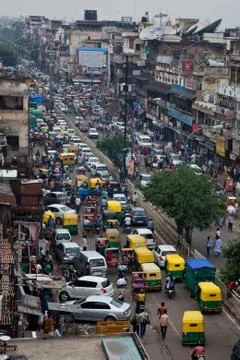 Trafic in india Stock Photos
