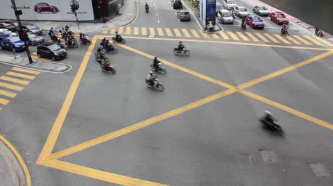 Trafic intersection Video stock 24865440