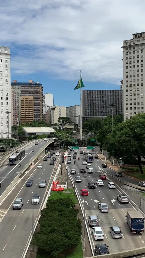 Trafic in Sao Paulo Brazil Stock Footage 220107709