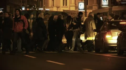 TrafiicNight2 29.976fps Stock Footage 21569337