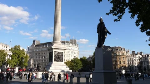 Traflalgar square 4 Stockbeeldmateriaal 218594223