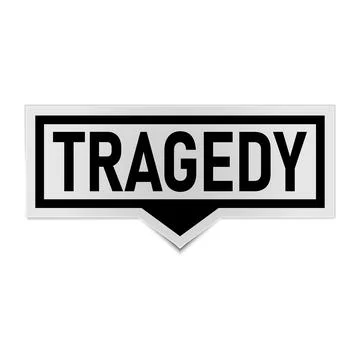 Tragedy vector illustration speech bubble vector illustration Stock Illustration