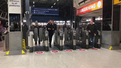 Trai Station Barriers Stock Footage 124871822