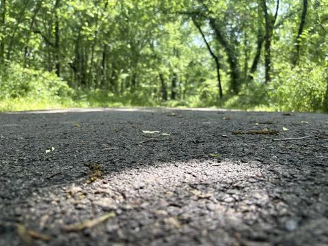 Trail behind the park, low angle 2 Stock Photos