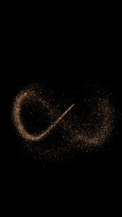Trail Bokeh Infinity Flow Background 3D Abstract background featuring glowing bo Stock Footage 341916584