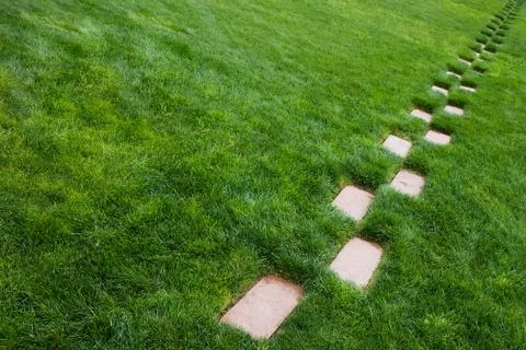 Trail of bricks Stock Photos