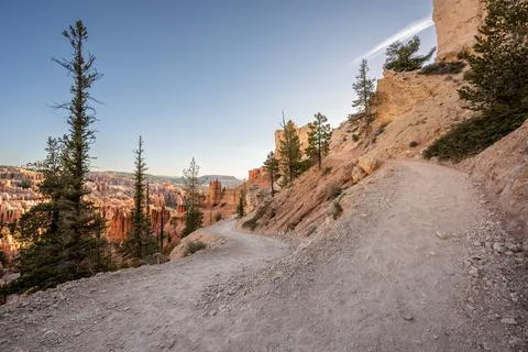 Trail to Bryce Point Winds up Switchbacks Fotos de archivo