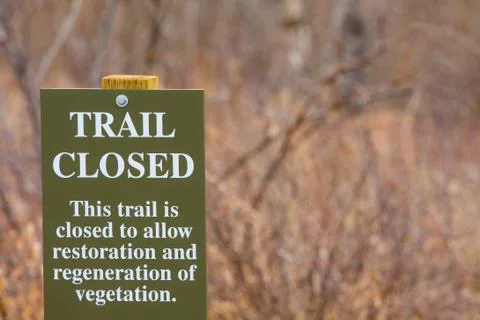 Trail closed Stock Photos
