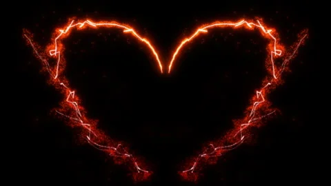 A trail of colored particles writing out figures on a black background 2 Stock Footage 302811977