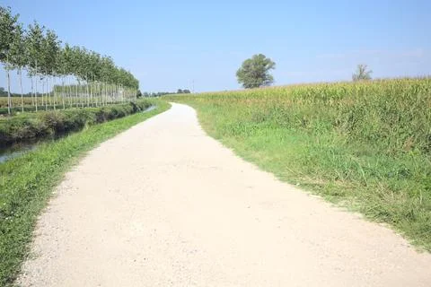 Trail in the countryside Stock Photos