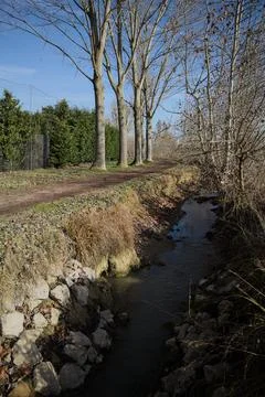 Trail in the countryside Stock Photos