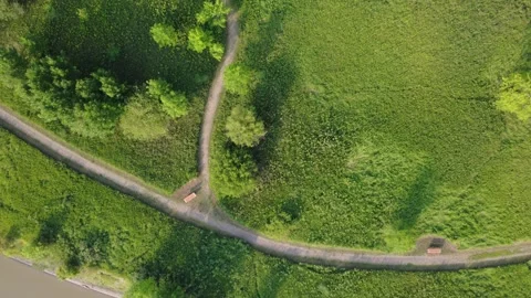 Trail crossroad Stock Footage 313713277