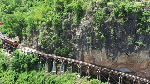 Trail on Death Railway Stock Footage 132986136