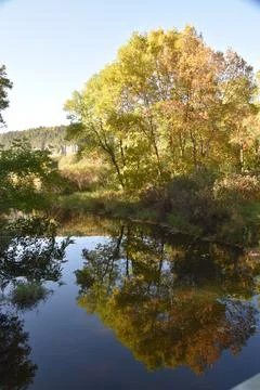 A Trail in the Fall Stock Photos