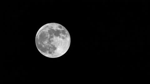 The trail of the full moon - 4K - ProRes Stock Footage 165939641