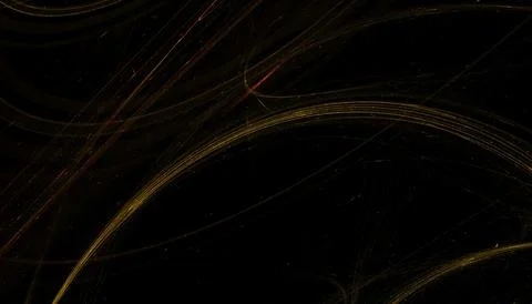 Trail of golden particles light background illustration Stock Illustration