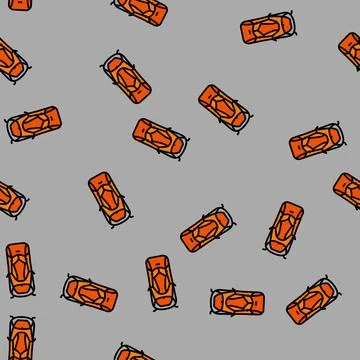 Trail hiking backpack vector seamless pattern Illustrazione stock